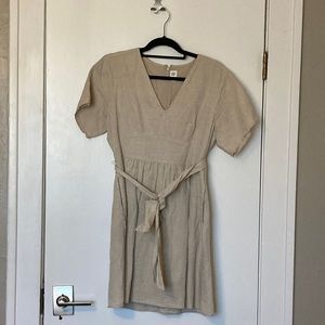 GAP V Neck Linen Dress
